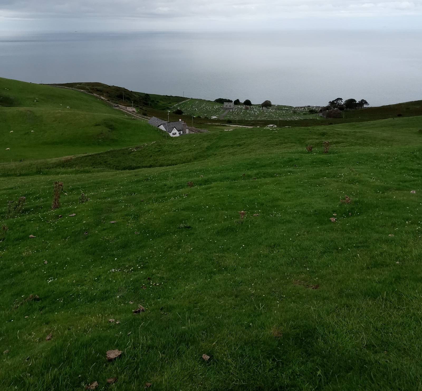 Great Orme looking north towards cemetery